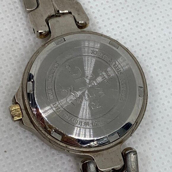 Relic wet vintage women’s date watch silver gold tone 26mm up to 7.5” running - Picture 6 of 8